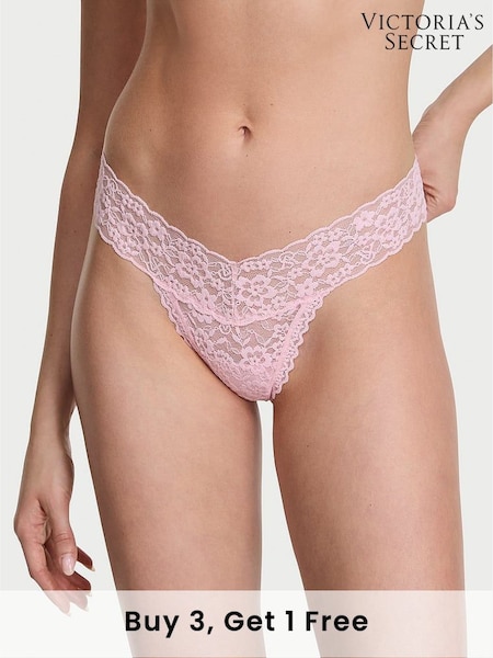 Victoria's Secret Pretty Blossom Pink Thong Knickers (AR7233) | £9