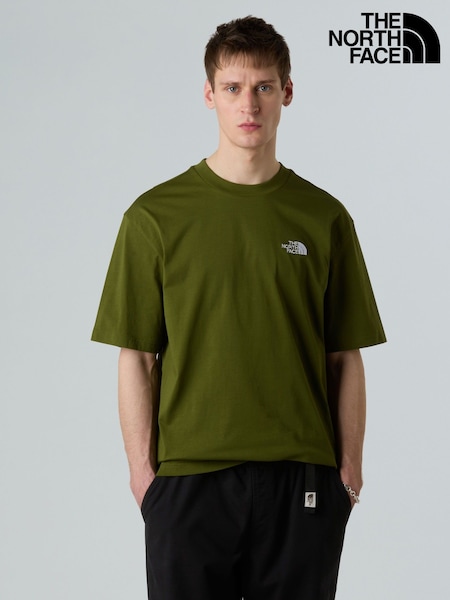 The North Face Green Essential Oversized Tshirt (AR7628) | £30