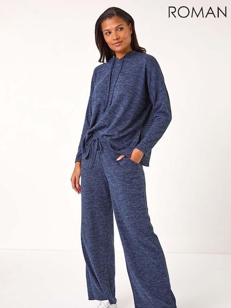 Roman Blue Soft Touch Wide Leg Trousers (AR7761) | £40