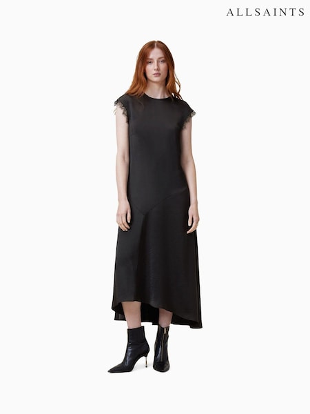 AllSaints Black Lyra Lace Dress (AR7782) | £179