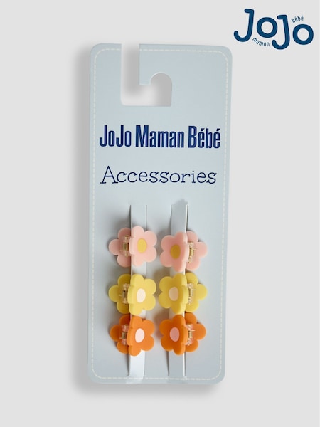 JoJo Maman Bébé Orange 6-Pack Claw Clips (AR7783) | £8.50