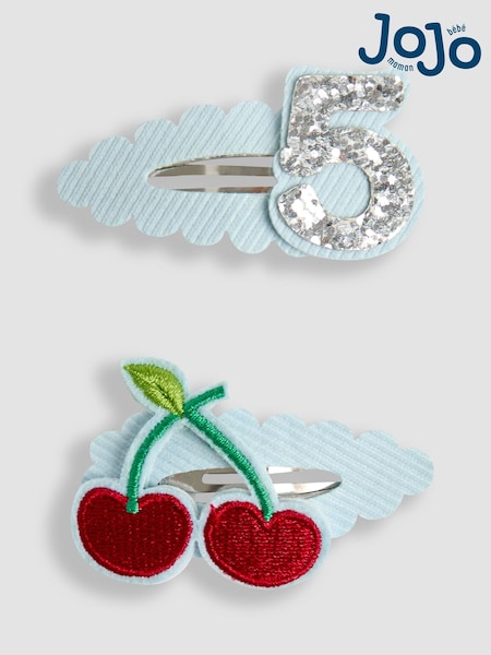 JoJo Maman Bébé Blue 2-Pack 5th Birthday Clips (AR7788) | £7.50
