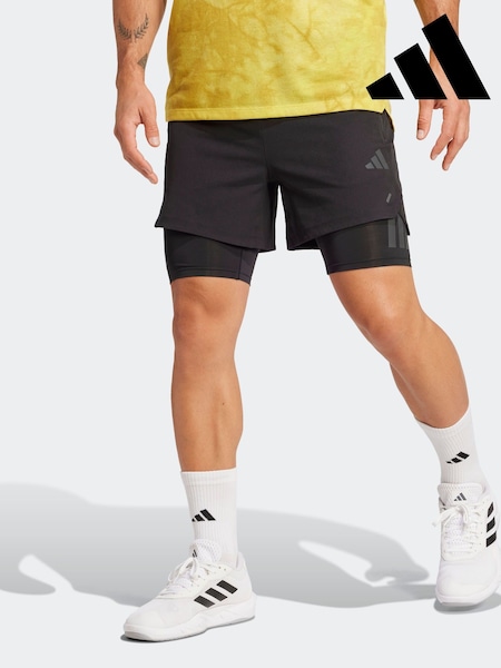 adidas Black 2-in-1 Power Shorts (AR7797) | £60