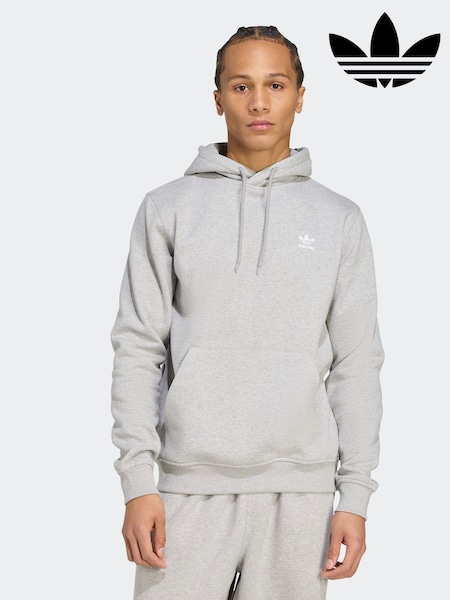 adidas Originals Grey Trefoil Essentials Hoodie (AR7801) | £0