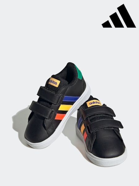 adidas Black Grand Court 2.0 Trainers (AR7826) | £23