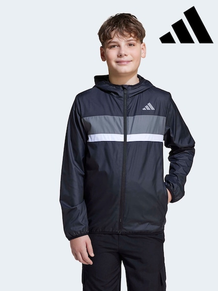 adidas Black Tiberio Kids Windbreaker (AR7827) | £40