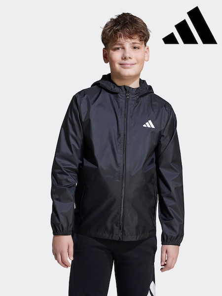 adidas Black Waterproof Rain Jacket Kids (AR7844) | £30