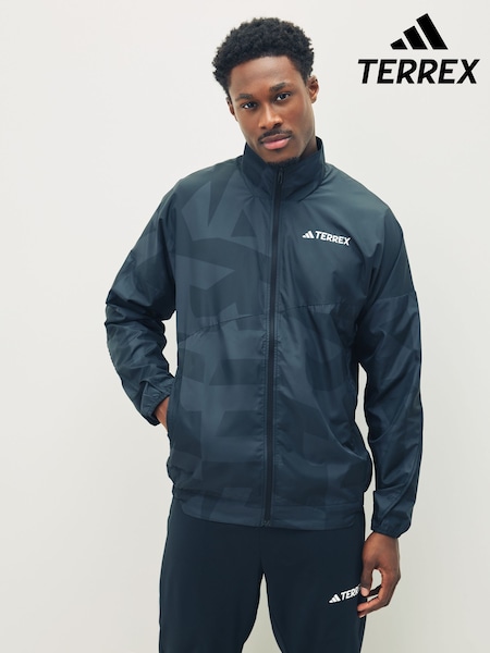 adidas Black Terrex Multi Printed Wind Jacket (AR7859) | £85
