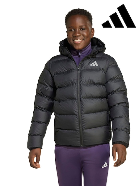 adidas Black Synthetic Down Kids Jacket (AR7863) | £65