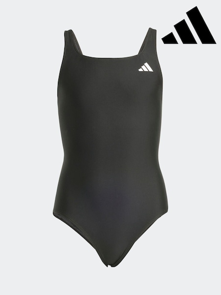 adidas Black V-back Kids Swimsuit (AR7922) | £18