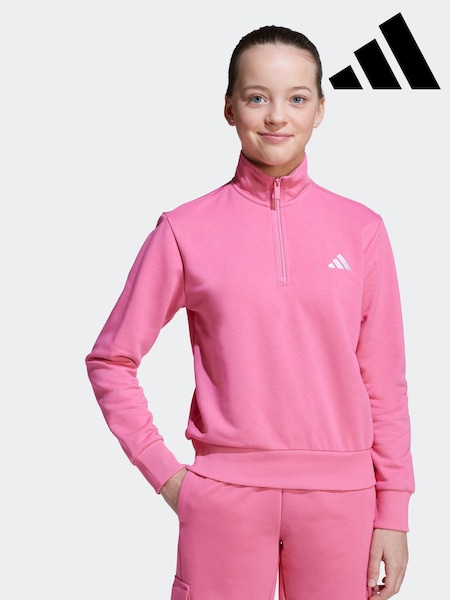 adidas Pink Essentials Half-Zip Kids (AR7983) | £25