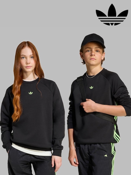 adidas Originals Black Loose Sweatshirt Kids (AR8028) | £33