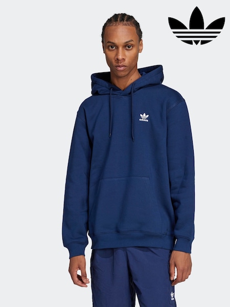 adidas Originals Blue Loose Trefoil Essentials Hoodie (AR8029) | £50