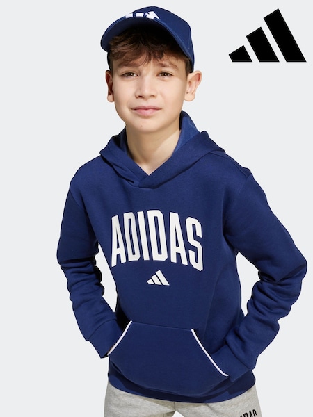 Blue Essentials Collegiate Hoodie Kids (AR8039) | £33