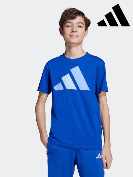 adidas Blue Essentials Kids T-Shirt (AR8071) | £13