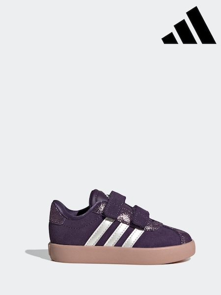 adidas Purple VL Court 3.0 Trainers (AR8096) | £30