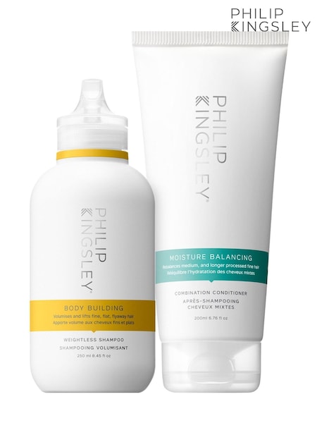 Philip Kingsley Body Building Shampoo 250ml  Moisture Balancing Conditioner 200ml Duo (AR8131) | £50