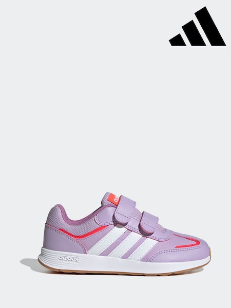 adidas Purple Tensaur Switch Hook and Loop Kids Trainers (AR8209) | £30