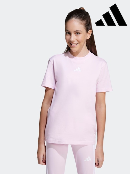 adidas Pink Essentials T-Shirt Kids (AR8237) | £12