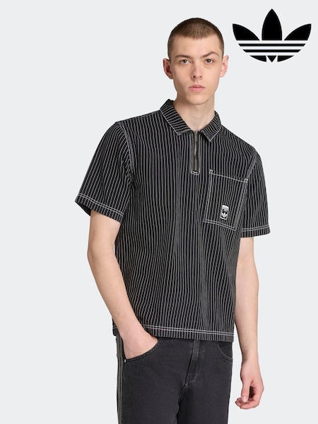 adidas Originals Black Loose Wabash Shirt (AR8261) | £0