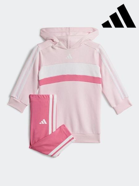 adidas Pink Essentials Tiberio Hoodie and Leggings Set Infant Kids (AR8290) | £33