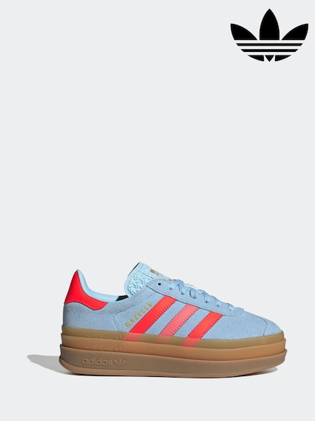 adidas Originals Blue/orange Gazelle Bold J Trainers (AR8347) | £60