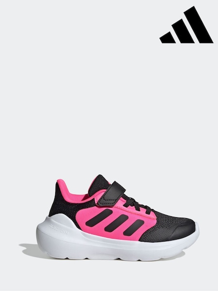 adidas Black Tensaur Run 2.0 Hook and Loop Kids Trainers (AR8372) | £28