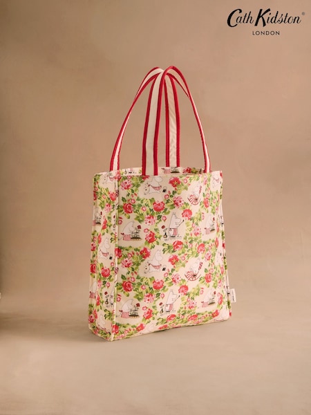 Cath Kidston Red/Ecru Moomins Bow Detail Tote Bag (AR8396) | £36