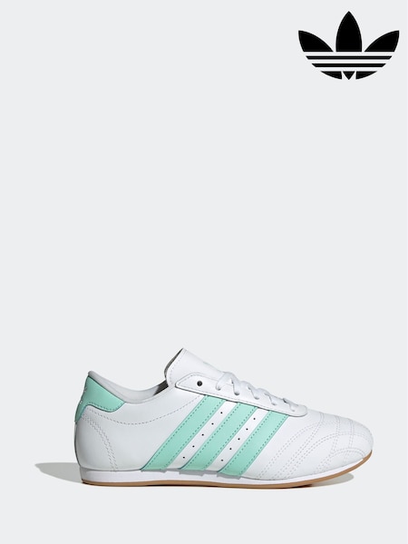 adidas Originals White/Mint Taekwondo Lace Junior Trainers (AR8447) | £50
