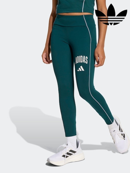adidas Green Train Essentials Collegiate Kids Leggings (AR8508) | £23