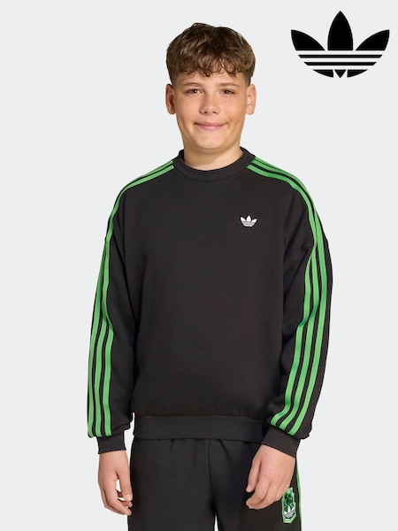 adidas Originals Black Minecraft Sweatshirt Kids (AR8517) | £38