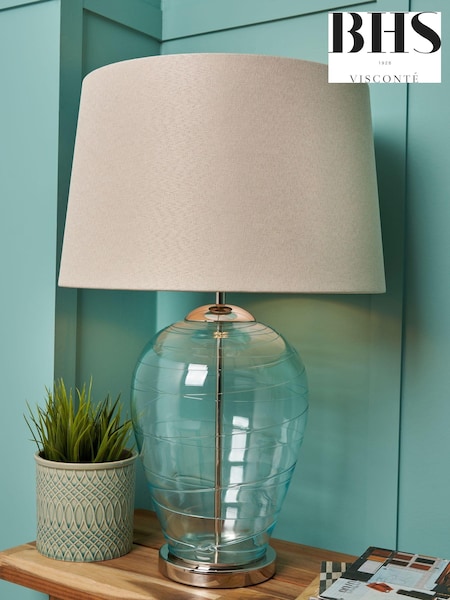 Visconte by BHS Blue Sarno Table Lamp (AR8550) | £140