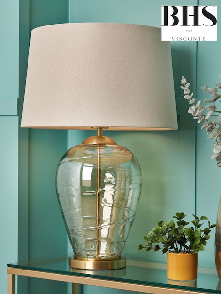 Visconte by BHS Champagne Gold Sarno Table Lamp (AR8561) | £140