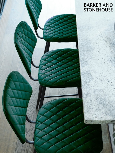 Barker and Stonehouse Green Velvet Archer Counter Stool (AR8577) | £85