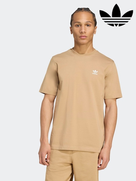 adidas Originals Brown Trefoil Essentials T-Shirt (AR8607) | £0