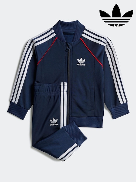 adidas Originals Blue Adicolor SST Infant Kids Tracksuit (AR8616) | £38