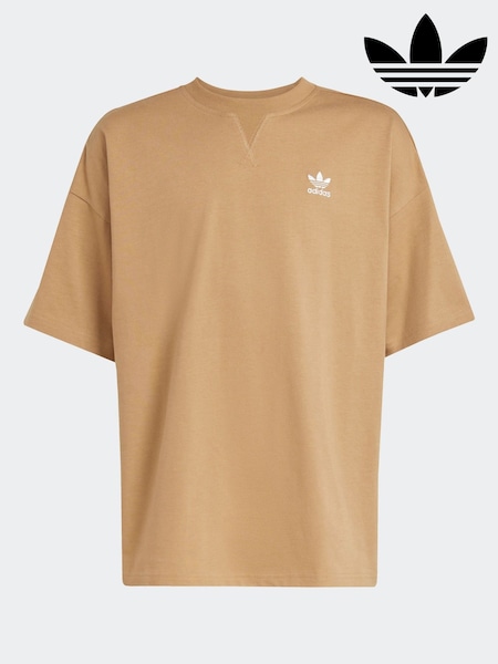 adidas Originals Brown Oversized T-Shirt Kids (AR8641) | £15