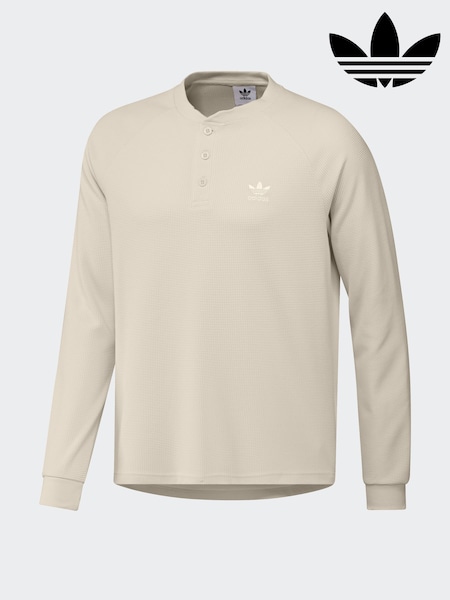 adidas Originals Natural Trefoil Essentials Long-sleeve Top (AR8642) | £0