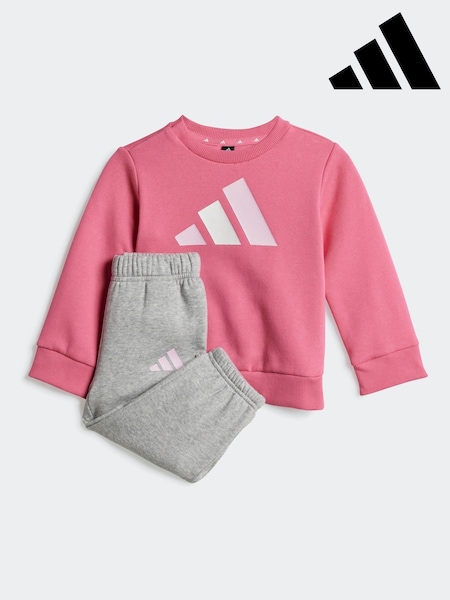 adidas Pink Essentials Sweatshirt and Joggers Infant Kids (AR8663) | £28
