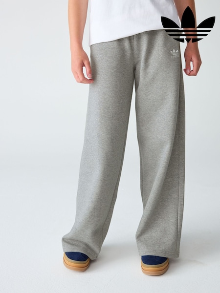 adidas Originals Grey Wide Leg Kids Joggers (AR8674) | £30
