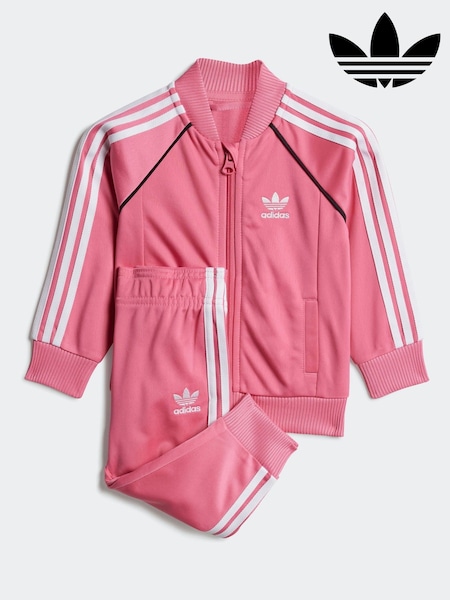 adidas Originals Pink Infant Kids Adicolor SST Tracksuit (AR8680) | £38