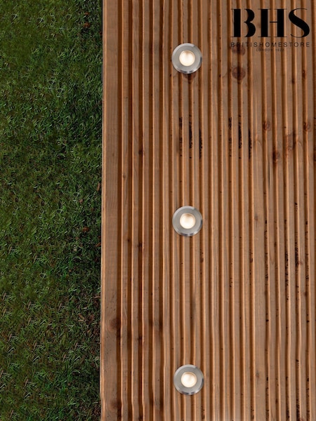 BHS Black Lapin 4 x 2w LED Recess Outdoor Deck Path Finder Light (AR8708) | £58