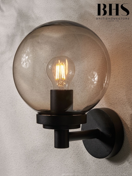 BHS Black Gaki Globe Outdoor Wall Light (AR8715) | £38