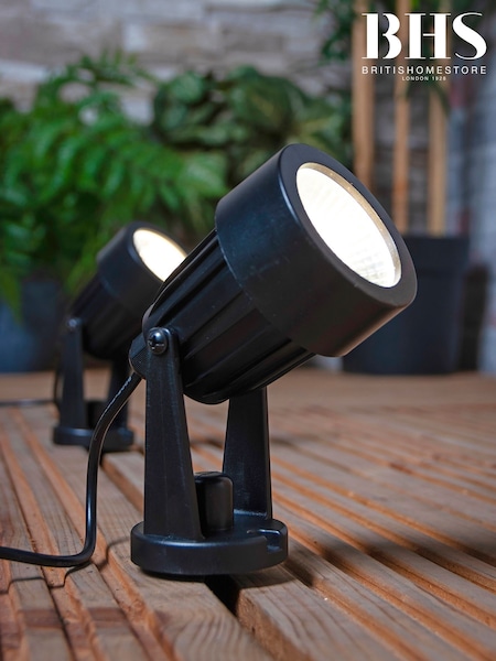 BHS Grey Beata 2lt Round Outdoor Up/Downlight DCAPC (AR8724) | £35