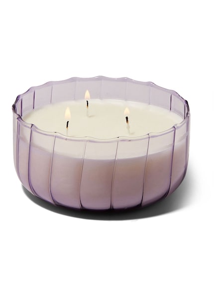 Paddywax Ripple Glass ed Iris Candle 340g (AR8888) | £30