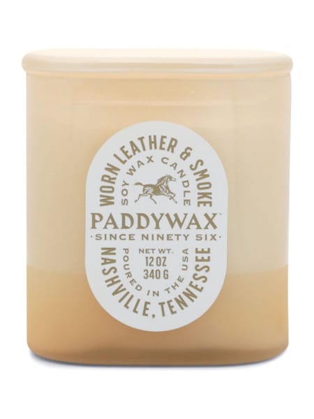 Paddywax Vista Tan Worn Leather & Smoke Glass Candle (AR8905) | £25