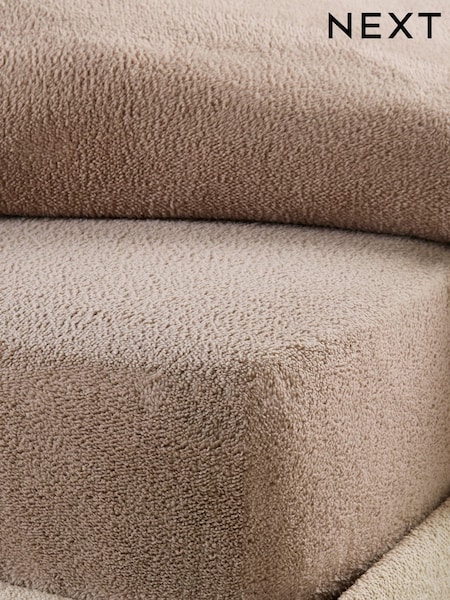 Natural Teddy Fleece Deep Fitted Sheet (AR8922) | £15 - £30