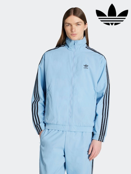 adidas Originals Blue Adicolor Woven Firebird Jacket (AR8959) | £0