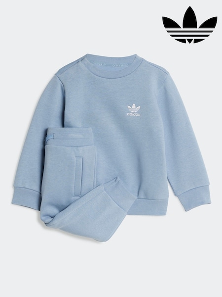 adidas Originals Blue Sweatshirt and Jogger Set Infant Kids (AR9023) | £33