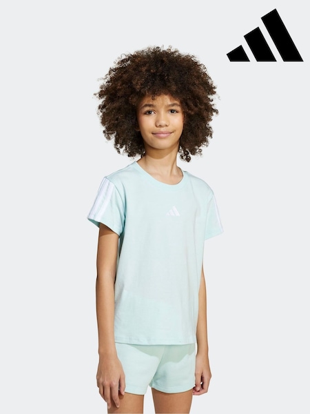 adidas Mint Green Essentials Kids T-Shirt (AR9031) | £13